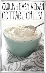 Quick Amp Easy Vegan Cottage Cheese Takes Less Than 10 Minutes To Make And Only 6 Ingredients For Quick Easy Vegan Vegan Cheese Recipes Vegan Cottage Cheese