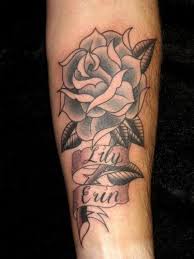 Rose Banner For Save Dates Rose Tattoo On Arm Little Rose Tattoos Rose Tattoo Forearm