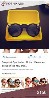 Snapchat Glasses Original With Charging Chord Snapchat Glasses Glasses Sunglasses Accessories