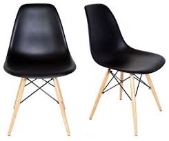 Upgrade your living room style with our modern accent and armchairs. Set Of 2 Dsw Black Mid Century Modern Plastic Dining Shell Chair Midcentury Dining Chairs By Emodern Decor Houzz