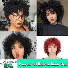 If you are having short curly hair and they are dry all the time then you should definitely consider this. Trueme Loose Curly Human Hair Wigs For Women Brazilian Remy Curly Short Hair Wigs Pixie Cut Wave Curly Full Wigs Free Shipping Full Machine Wigs Aliexpress