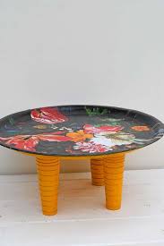 Learn how to make decoupage table with wrapping paper! How To Make Still Life Flowers Decoupage Tray Table Picture Box Blue