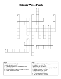The impossible crossword puzzle quiz answers. P12 7 Seismic Waves Crosswords With Answers Differentiated Teaching Resources