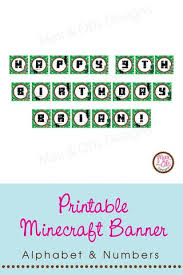 American morse code canvas print. Minecraft Printable Alphabet Banner Editable Pdf Max Otis Designs