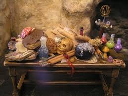 Reserved For Faerie Sayuri Wizard Or Witch Table Etsy Witch Potion Bottle Faeries