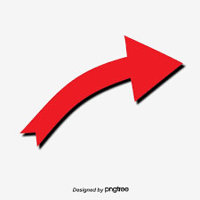 Red Arrow Pointing To The Right Red Clipart Direction Identification Png And Vector With Transparent Background For Free Download Arrow Illustration Red Arrow Blue Background Images