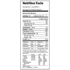 How many calories are in a half cup of milk? 30 Fat Free Milk Nutrition Label Label Design Ideas 2020