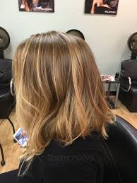Long Bob Haircut With Honey Golden Blonde Hair Color Balayage With Lowlights Golden Blonde Hair Color Long Bob Haircuts Blonde Hair Color Balayage