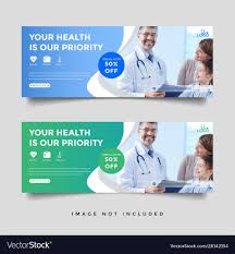 Healthcare Medical Banner Promotion Template Vector Image