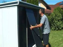 Svita gerätehaus geräteschuppen ga… metall im garten / gerätehäuser gerätehaus aus metall sorgt für mehr komfort. Einsetzen Der Turflugel Youtube