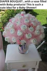 If you use newborn or size 1 diapers, you may need to add one or two extra diapers to each round to make up the slight size difference. 1b0810955febbcd06269526d20724179 Jpg 637 960 Diaper Bouquet Baby Shower Gifts Baby Shower Princess