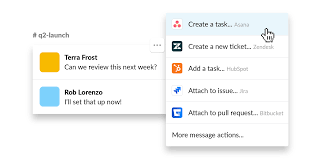 Tasks Through Slack Messages Task Take Action