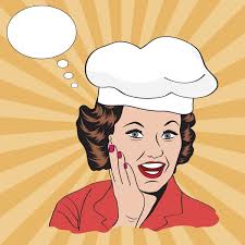 Lady Chef, retro illustration Stock Vector by ©ClaudiaBalasoiu 40557299