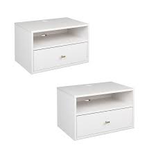 Complete your bedroom with nightstands and bedside tables that offer a convenient perch for a lamp, alarm clock and reading material. Prepac Hanging Nightstands Set Of 2 White In The Bedroom Sets Department At Lowes Com