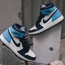Air Jordan 1 Nike Sneakers Aj1 Obsidian Blue Fashion Shoes Online In 2020 Air Jordans Womens Basketball Shoes Blue Sneakers