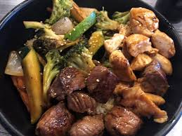 The ingredients are just eggs, sugar and soy ayu lives in streams in japan, and it is considered to be a summer treat in mountain villages. Steak And Shrimp Luxury Combo Picture Of Hashi Japanese Kitchen Fort Worth Tripadvisor