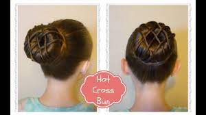 Hot Cross Bun Hairstyle Dance Hair Ballet Bun Youtube Dance Hairstyles Bun Hairstyles Ballet Bun
