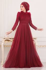 Tesetturlu Abiye Elbise Puskul Detayli Bordo Tesettur Abiye Elbise 39890br Tesetturisland Com 2020 Elbise The Dress Moda Stilleri