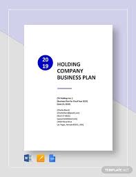Holding Company Business Plan Template Word Google Docs Apple Pages In 2020 Business Plan Template Business Proposal Letter Business Planning