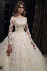 Off the shoulder satin ball gown wedding dress. Nuria By Olivia Bottega Floral Lace Off The Shoulder Wedding Etsy Off Shoulder Wedding Dress Long Sleeve Wedding Dress Lace Wedding Dresses