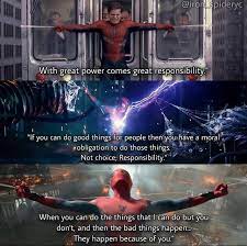 Which Version Of The Responsibility Speech Is Your Favourite And Why R Spiderman