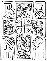 Collection of celtic cross coloring page (35) celtic mandalas coloring pages celtic knot cross coloring page St Patrick S Day A Celtic Cross To Color Immaculate Heart Coloring Pages