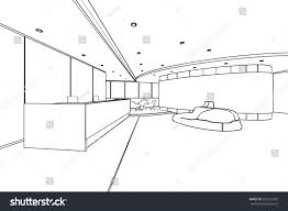 Outline Sketch Drawing Of A Interior Space Ad Sketch Outline Drawing Space Interior Spaces Outline Drawings Drawing Sketches