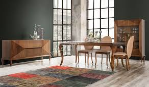 Sedni Yemek Odasi Sedni Yemek Odasi Cevizin Gozalici Guzelligi Ile Hazirlanan Zarif Ve Sik Bir Tasarim Http Www Yildizmobilya Com Tr Room Design Firms Decor