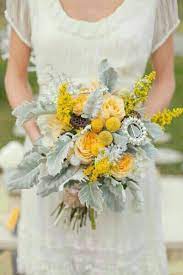 The prim and proper blooms usually donned by summer brides become a little more wild and rustic looking as fall wedding bouquets. 79 Best Goldenrod Ideas Goldenrod Flower Arrangements Flowers