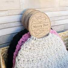 Messy Bun Beanie Display Template Pdf Craft Show Display Etsy In 2021 Craft Fairs Yarn Display Craft Show Displays