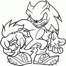 Coloring pages extraordinary sonic exe image ideas printable for kids super level lol to print all christmas. How To Draw Shadow The Werehog
