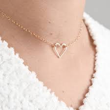 Thinking Of You Thoughtful Gifts For Her Dainty Gold Heart Necklace Under 50 Show Your Love In 2020 Love Necklace Gothic Earrings Thoughtful Gifts For Her