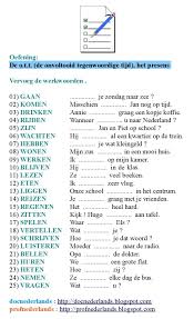Pin Op Nederlandse Grammatica Oefeningen Exercices De Grammaire Neerlandaise Dutch Grammar Exercises
