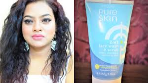 Oriflame Pure Skin 2 In 1 Face Wash And Scrub Review Youtube