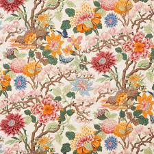 Magnolia Cream Blue Fabric Kravet Magnolia Fabrics Home Decor Fabric Fabric Houses