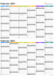 Jahreskalender für das jahr 2021 auch zum ausdrucken und einbinden in die eigene seite. Kalender 2021 Zum Ausdrucken Kostenlos