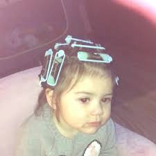 Gave my baby a contour “perm” wrap 2 years ago. Who knew it would be my  worst nightmare 2 years later in cosmetology school 😂#contourperm #btc