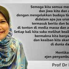 Atau mungkin memang betul salah dia. Mutiara Kata Prof Muhaya