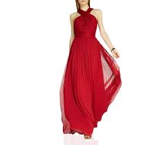 Halston Heritage Crisscross Neck Chiffon Gown Bloomingdale S Necklines For Dresses Celebrity Dresses Maxi Dress Prom