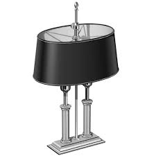 Modern desk lamps nathaniel black desk lamp 8. Chrome Table Lamp With Black Lampshade El Casco