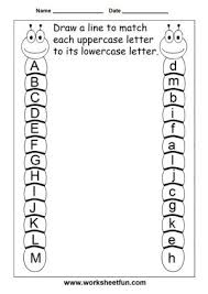 Upper Case And Lower Case Matching Preschool Worksheets Preschool Learning Kindergarten Worksheets
