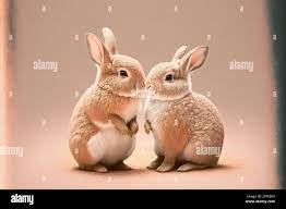 Rabbit isolated couple hi-res stock photography and images - Page 7 - Alamy