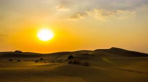 The Sun Rising And Heating The Cold Sands Of The Desert A Moment To Truly Cherish India 1440 801 Sky Photo Cute Place Sun Rising