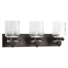 Industrial Bathroom Light Bronze Calhoun By Progress Lighting P300047 020 Destination Lighting