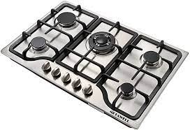 The burner temperature on a stove top can vary drastically. Amazon Com 30 Inch Gas Cooktop Built In Gas Stoves Ng Gas Hob Cooktops Cooker Stainless Steel 5 Burner Counter Top Gas Stoves Lpg Ng Gas Cooktop Thermocouple Protection 5710 Appliances