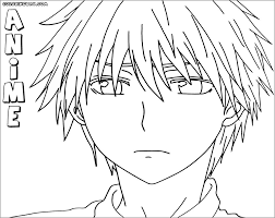 Anime lovers we got you covered. Anime Coloring Pages Easy Boy Coloring And Drawing