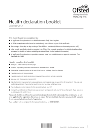 Https Www Towerhamlets Gov Uk Documents Children And Families Services Early Years Health Declaration Booklet Pdf