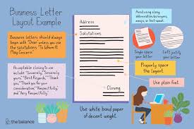 Click the image for a large view. Business Letter Layout Example
