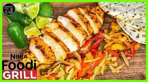Chicken breast's tendency to dry out has given it a bad reputation. Ninja Foodi Grill Chicken Breast Fajitas Ninja Foodi Grill Recipes Youtube