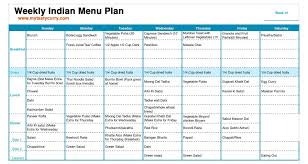 Indian Meal Plan Week 6 Breakfast Lunch And Dinner Plan